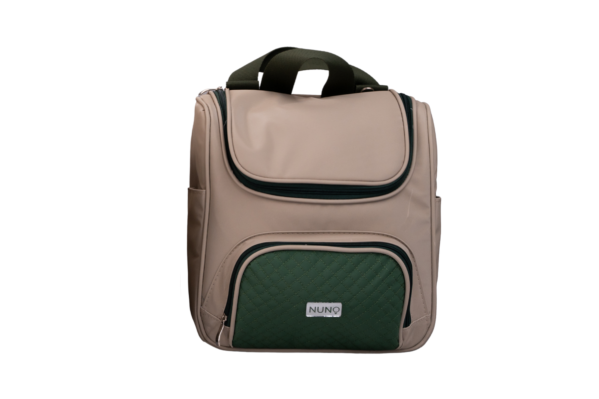 MOCHILA BELGA - BEGE E VERDE MILITAR