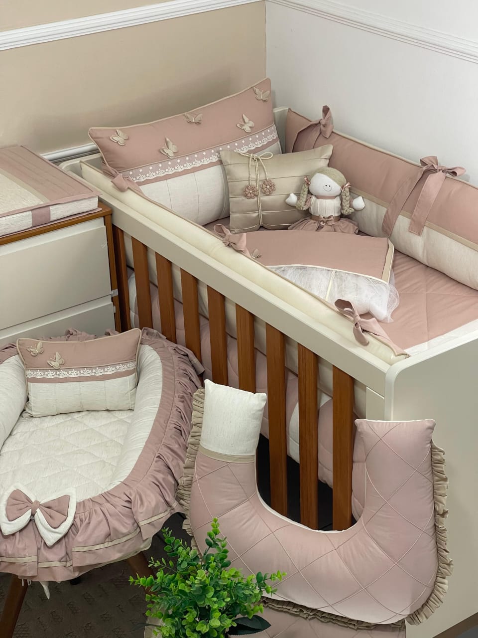 KIT GARDEN - ROSÊ COM BEGE