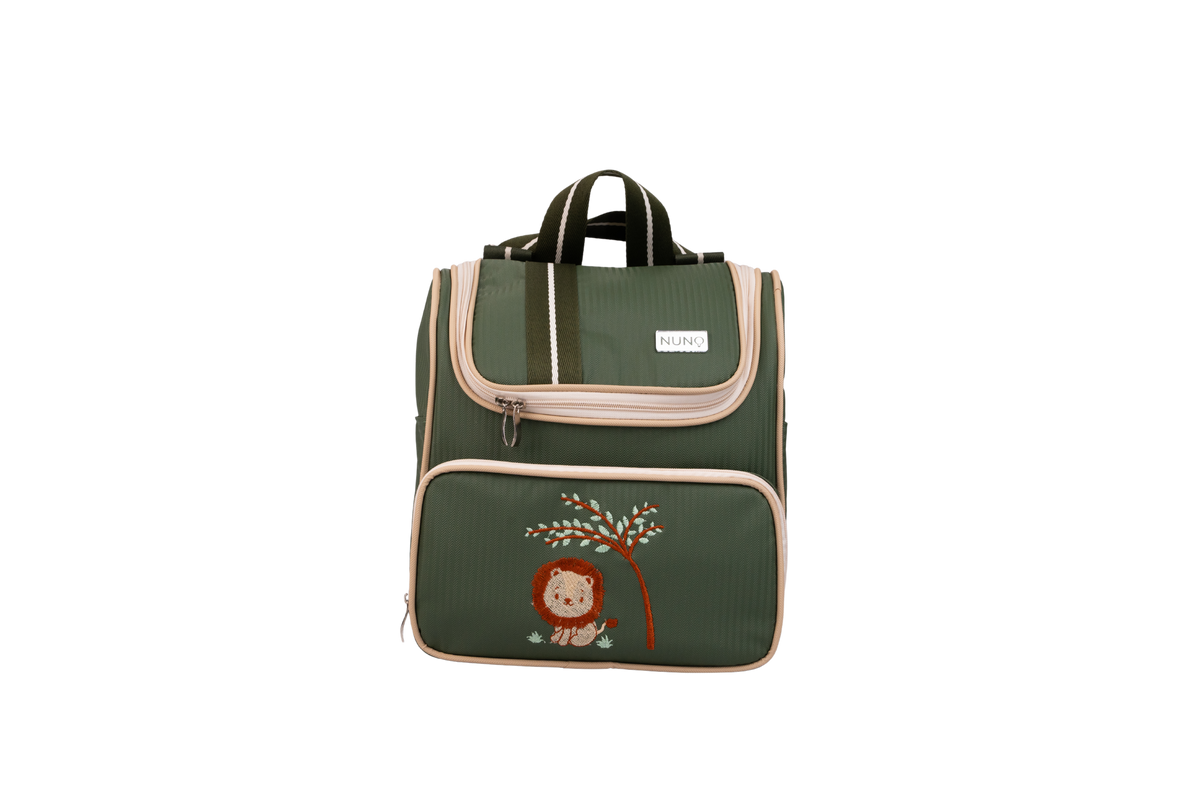 MOCHILA SAFARI - VERDE MILITAR COM LISTRAS