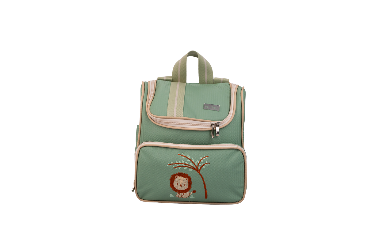 MOCHILA SAFARI - VERDE CLARO COM LISTRAS