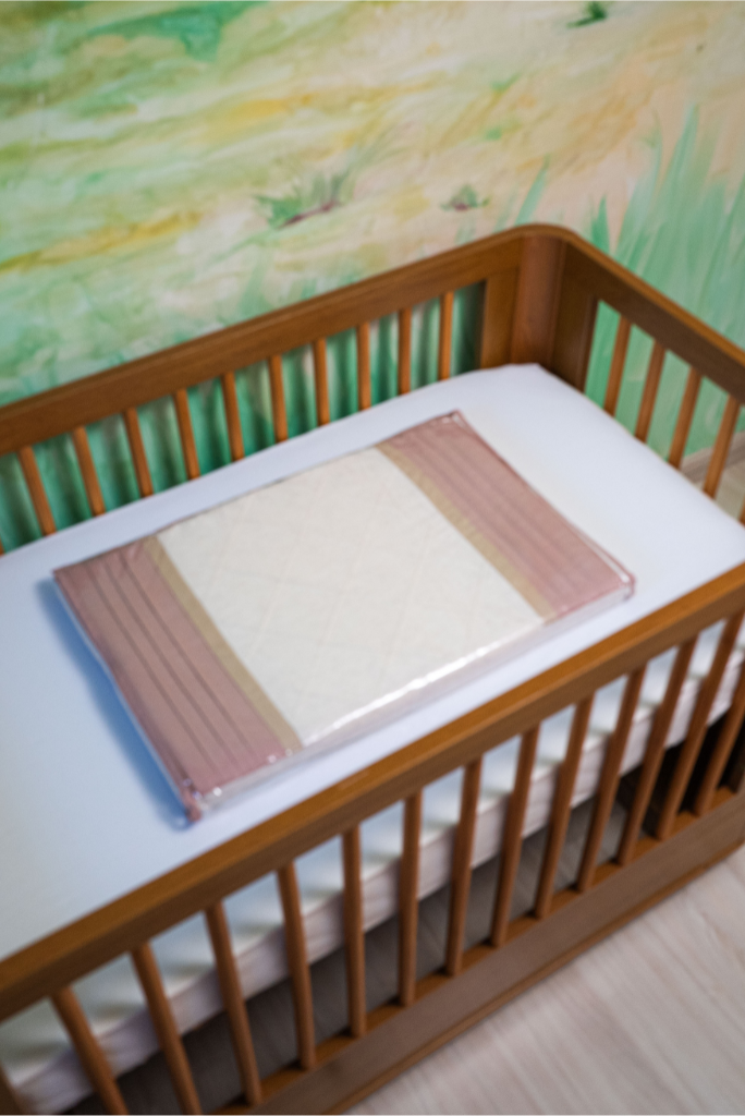 TROCADOR FIXO LINHO LINE - BEGE COM ROSA E MARROM