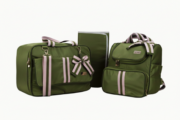 MALA DE MÃO MARINHEIRO - VERDE MILITAR LISTRADO