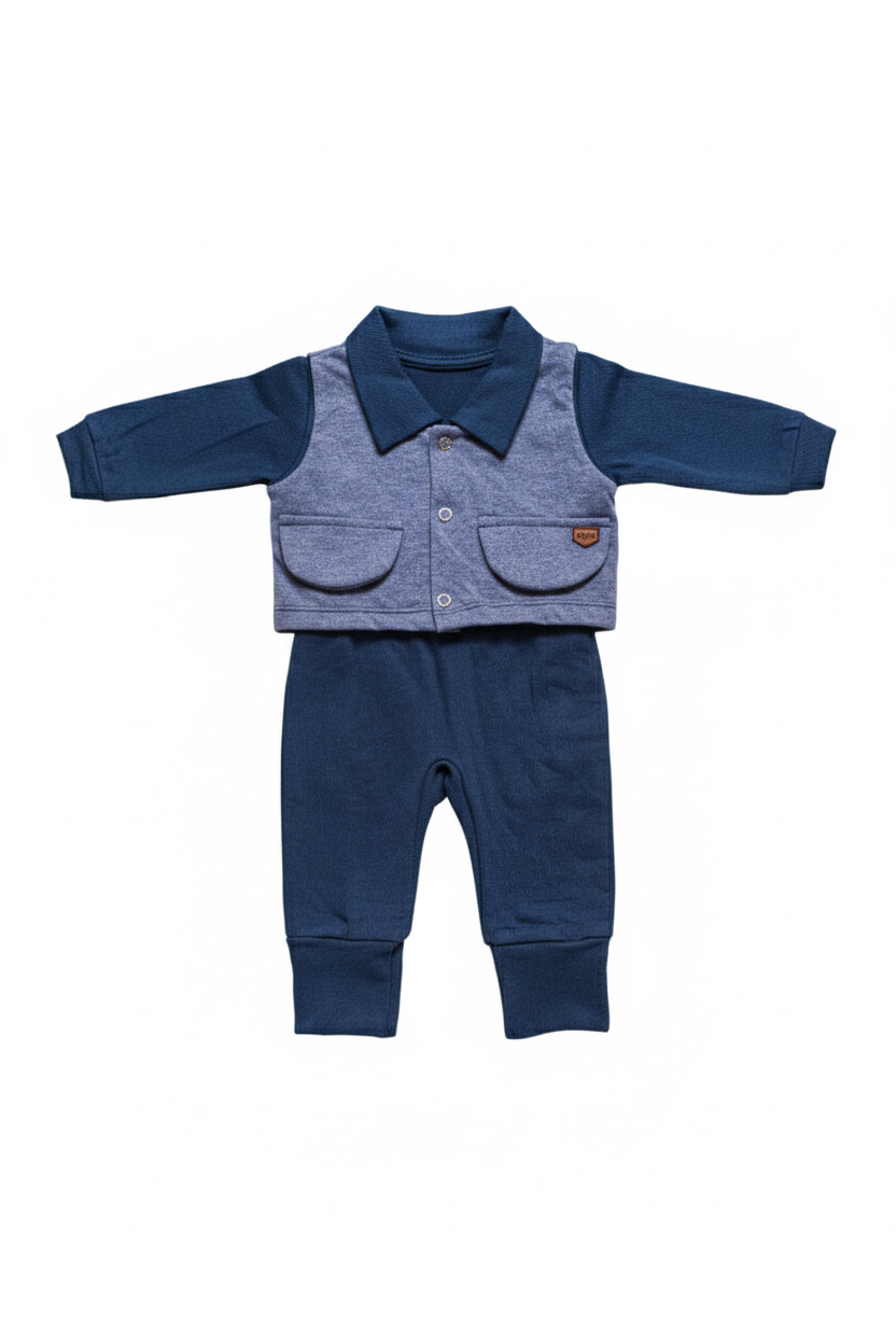 MACACÃO GABRIEL AZUL - 0-6 MESES