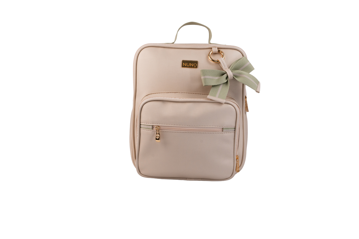 MOCHILA VIENA - VERDE CLARO LISTRADO