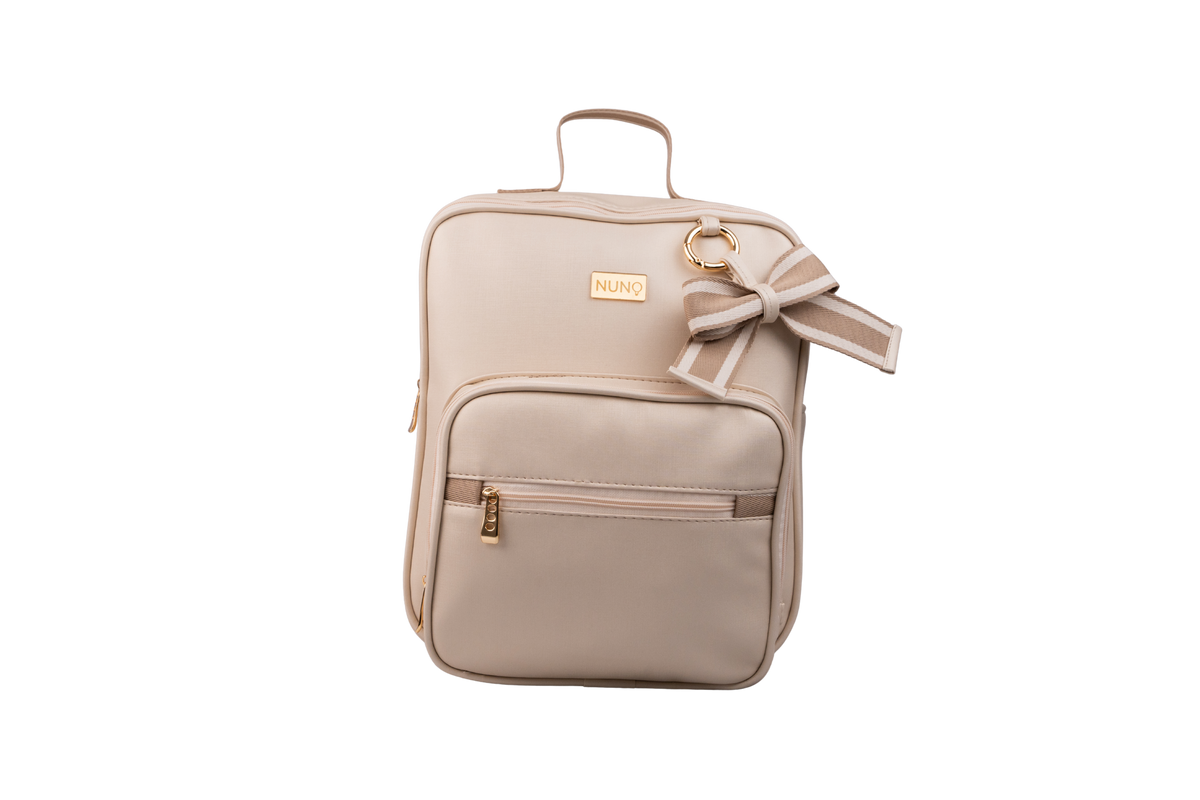 MOCHILA VIENA - BEGE LISTRADO