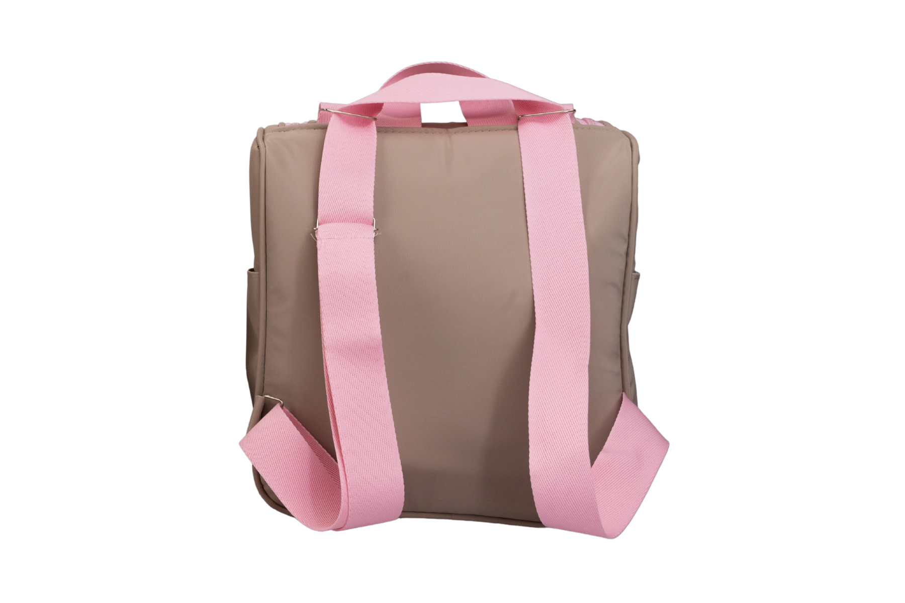MOCHILA  BELGA - BEGE E ROSA BEBÊ