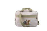 MALA DE MÃO  FAUNA - OFF WHITE COM VERDE CLARO