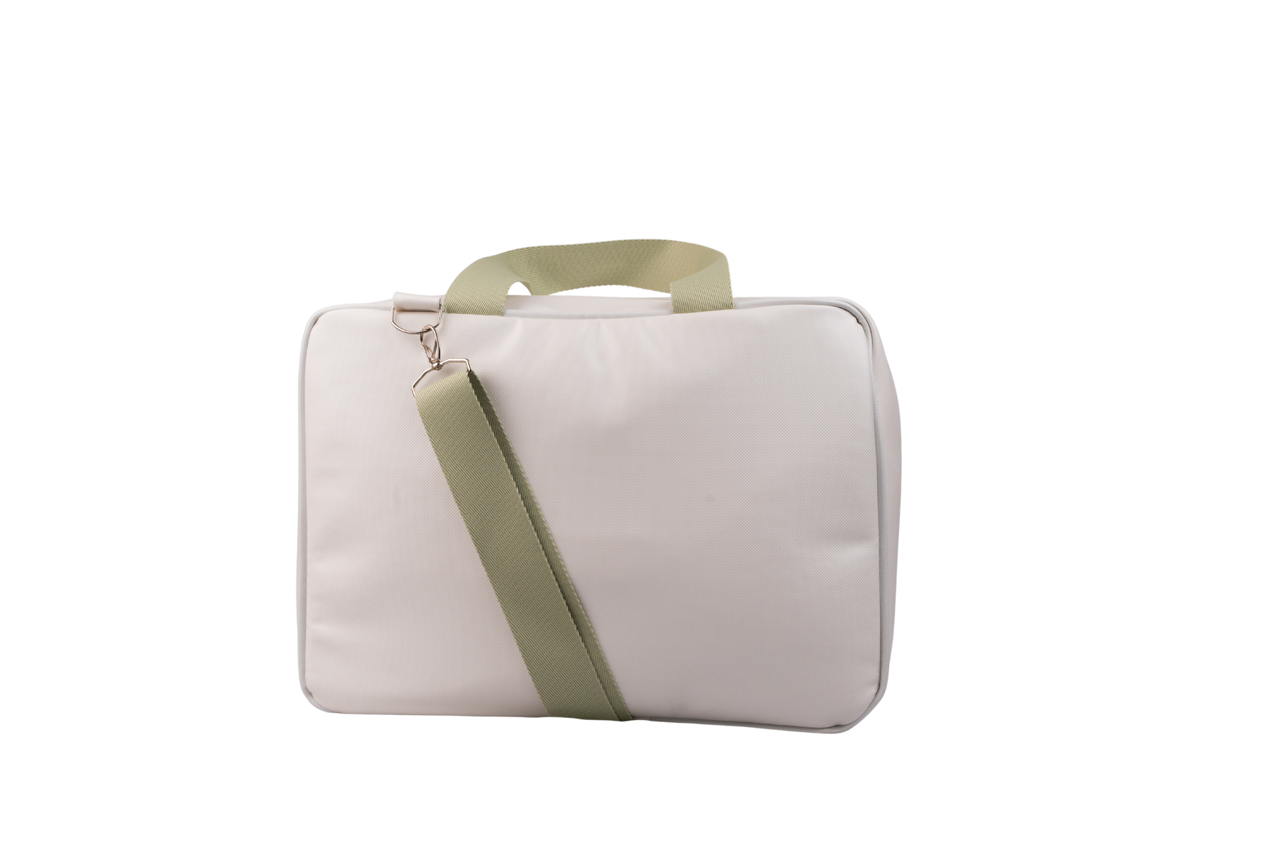 MALA DE MÃO  FAUNA - OFF WHITE COM VERDE CLARO