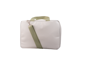 MALA DE MÃO  FAUNA - OFF WHITE COM VERDE CLARO