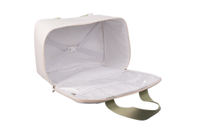 MALA DE MÃO  FAUNA - OFF WHITE COM VERDE CLARO