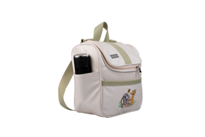 MOCHILA FAUNA - OFF WHITE COM VERDE CLARO