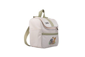 MOCHILA FAUNA - OFF WHITE COM VERDE CLARO