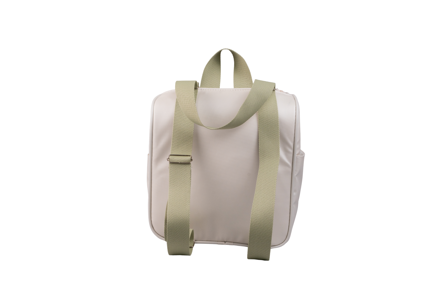 MOCHILA FAUNA - OFF WHITE COM VERDE CLARO