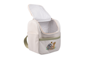 MOCHILA FAUNA - OFF WHITE COM VERDE CLARO