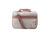 MALA DE MÃO FLORA - OFF WHITE COM ROSÊ