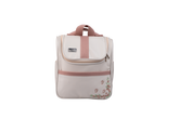 MOCHILA FLORA - OFF WHITE COM ROSÊ