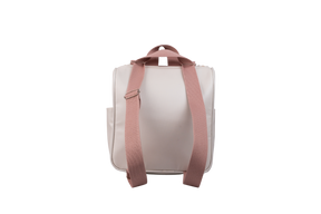 MOCHILA FLORA - OFF WHITE COM ROSÊ