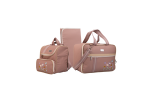 MOCHILA JARDIM - ROSÊ COM LISTRAS