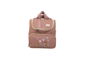 MOCHILA JARDIM - ROSÊ COM LISTRAS