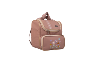 MOCHILA JARDIM - ROSÊ COM LISTRAS