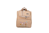 MOCHILA JARDIM - BEGE COM LISTRAS