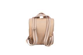 MOCHILA JARDIM - BEGE COM LISTRAS