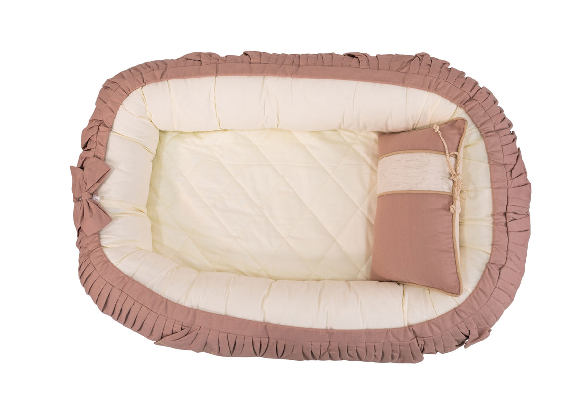 NINHO COTTAGE - ROSA GOIABA COM BEGE