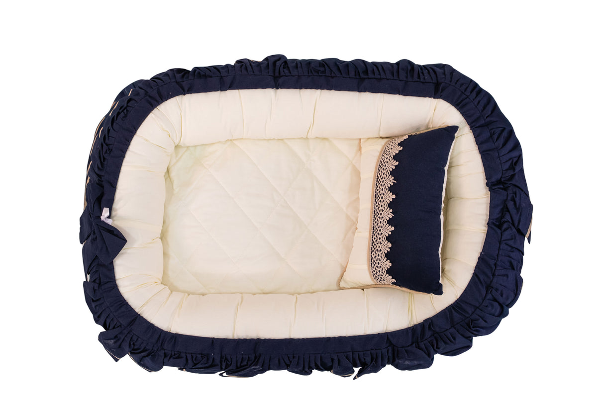 NINHO CUTIE - AZUL MARINHO COM BEGE