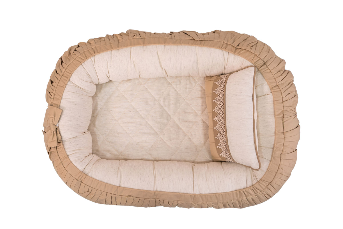 NINHO CUTIE - BEGE COM MARROM