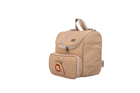 MOCHILA SAFARI - BEGE COM LISTRAS