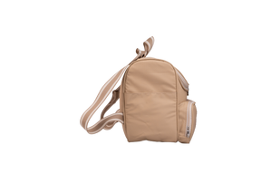 MOCHILA SAFARI - BEGE COM LISTRAS