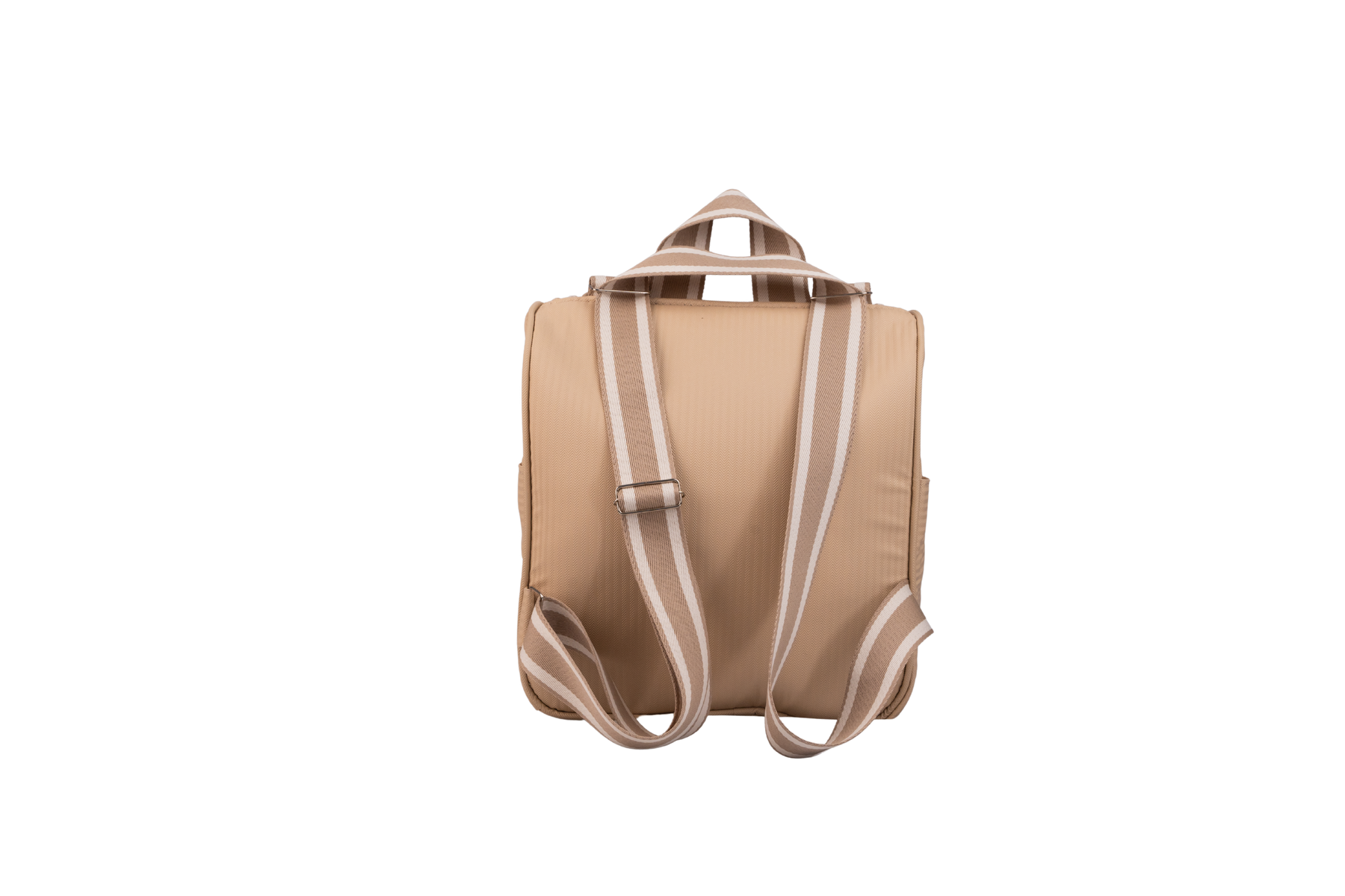 MOCHILA SAFARI - BEGE COM LISTRAS
