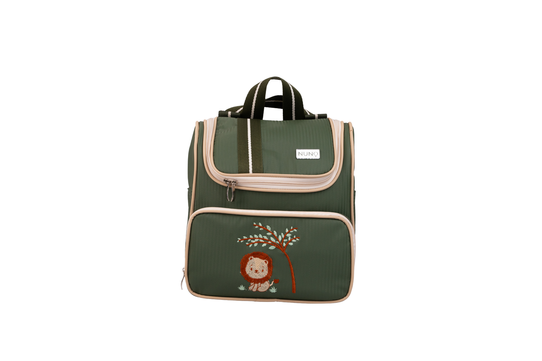MOCHILA SAFARI - VERDE MILITAR COM LISTRAS
