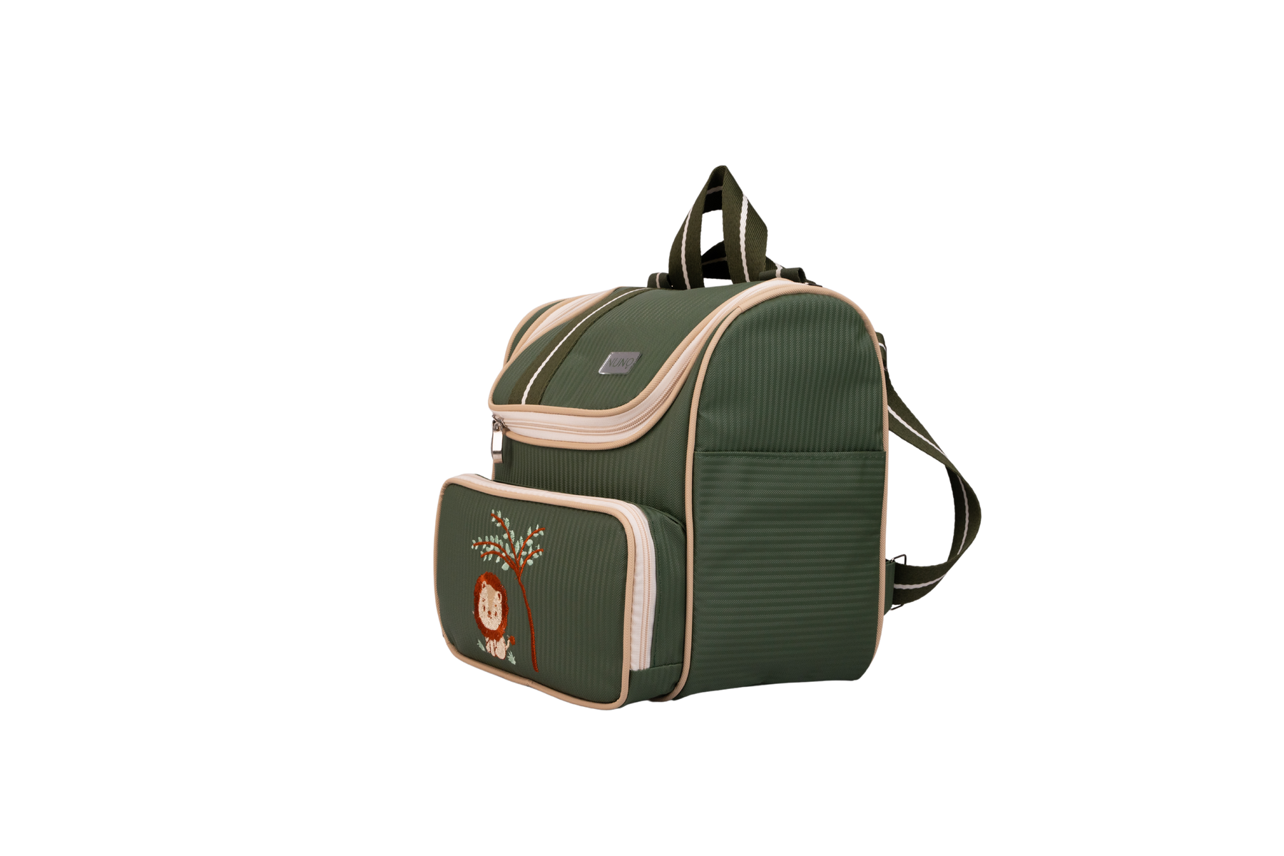 MOCHILA SAFARI - VERDE MILITAR COM LISTRAS