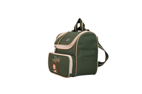 MOCHILA SAFARI - VERDE MILITAR COM LISTRAS