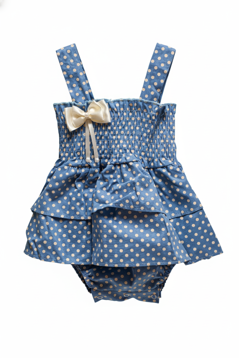 BODY COM BATA ANA MARIA AZUL CÉU - 1 ANO