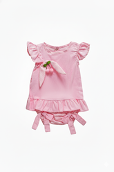 BATA CAMILA COM CALCINHA ROSA BEBÊ - TAM G