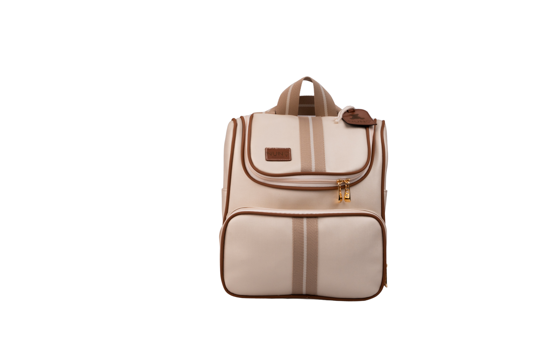 MOCHILA CARTEIRO - BEGE COM VERDE CLARO