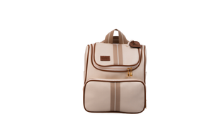 MOCHILA CARTEIRO - BEGE COM VERDE CLARO