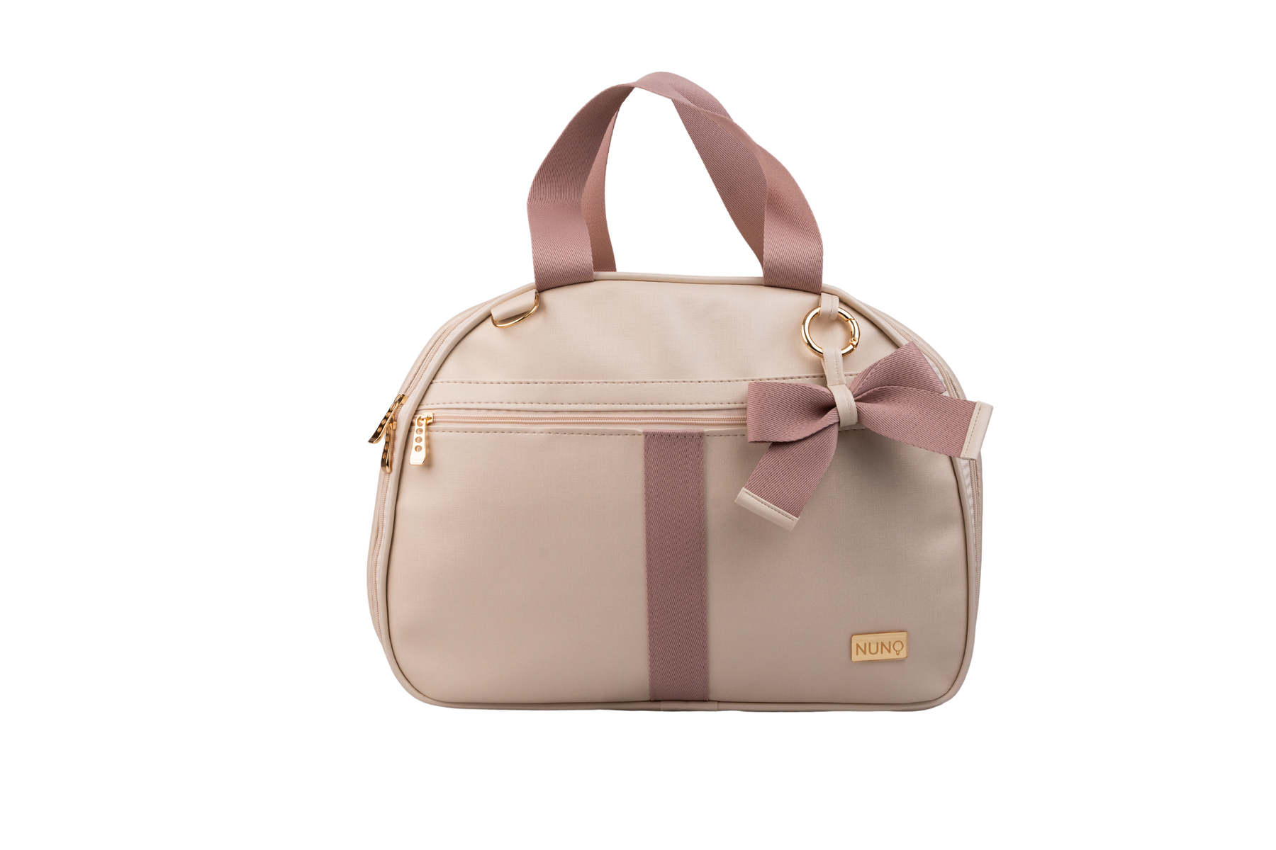 MALA DE MÃO CLASSIC - BEGE COM ROSÊ