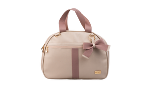 MALA DE MÃO CLASSIC - BEGE COM ROSÊ