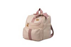 MOCHILA CLASSIC - BEGE COM ROSÊ