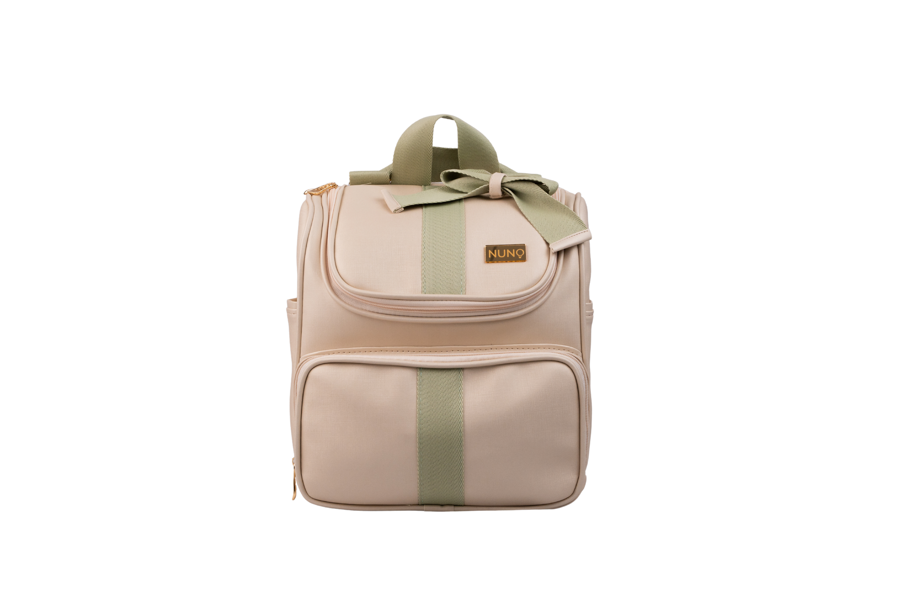 MOCHILA  CLASSIC - BEGE COM VERDE CLARO