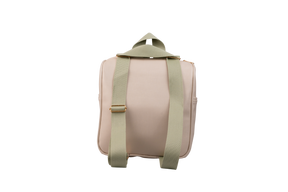 MOCHILA  CLASSIC - BEGE COM VERDE CLARO