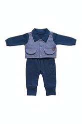 MACACÃO GABRIEL AZUL - 0-6 MESES