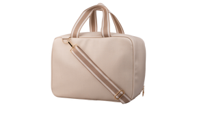 MALA DE MÃO VIENA - BEGE LISTRADO