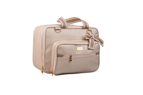 MALA DE MÃO VIENA - BEGE LISTRADO