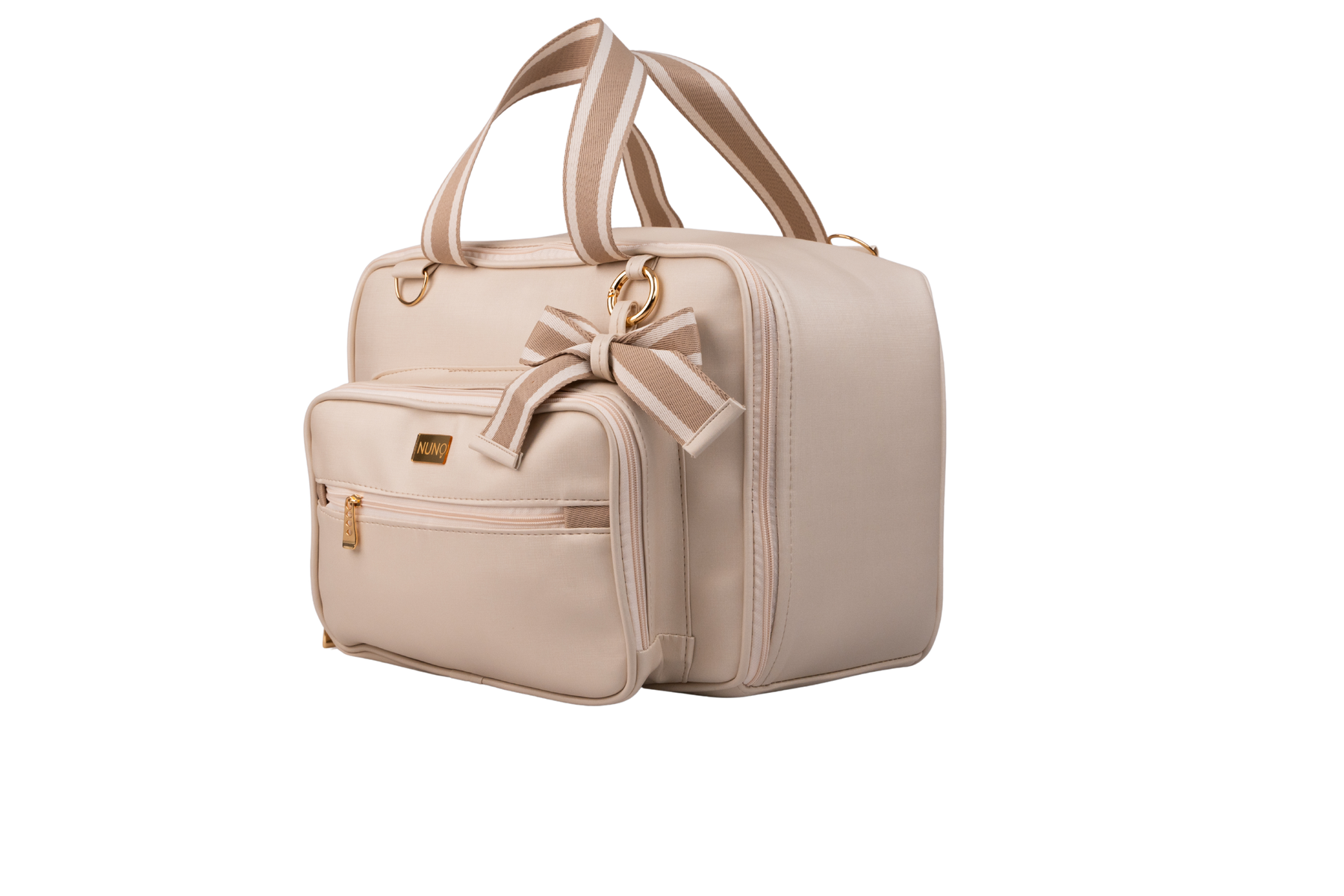 MALA DE MÃO VIENA - BEGE LISTRADO