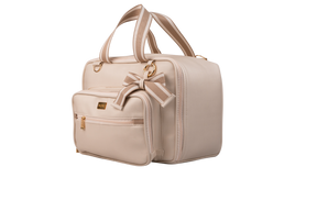 MALA DE MÃO VIENA - BEGE LISTRADO