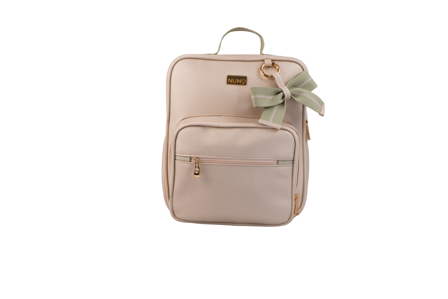 MOCHILA  VIENA - VERDE CLARO LISTRADO